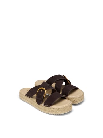 Marc O'Polo Plateau-Pantolette Model Clarissa in Burnt Coffee