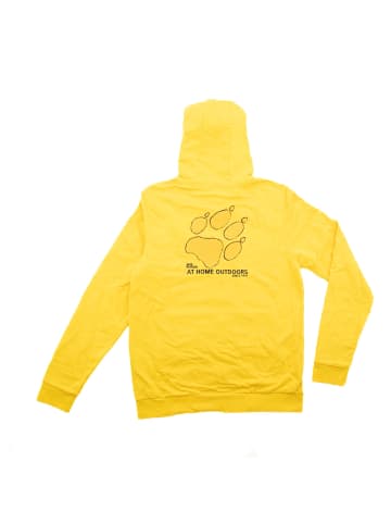 Jack Wolfskin Fleecejacke Logo Hoody Jacket in Gelb