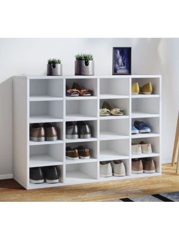 ebuy24 Schuhschrank Hinsol Weiß 92 x 33 cm