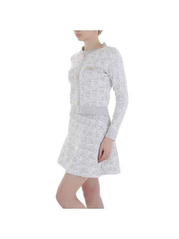 Ital-Design Jumpsuit & Zweiteiler in Hellgrau und Weiß