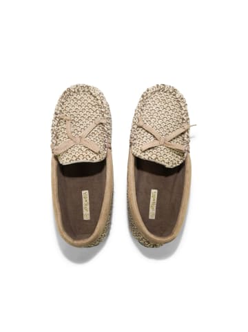 Flip Flop Hausschuh "loafer*knit 2" in braun