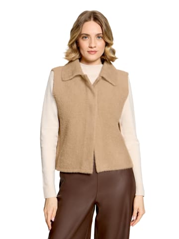 Betty Barclay Strickweste mit Kragen in Beige