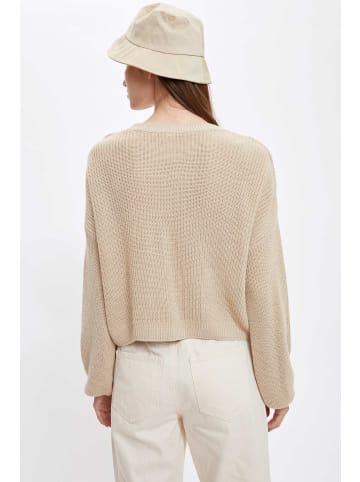 DeFacto Strickpullover in Beige