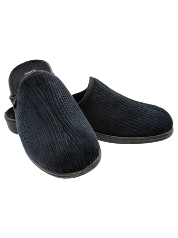 Fischer Markenschuh Herren-Pantoffel Frank in Dunkelblau