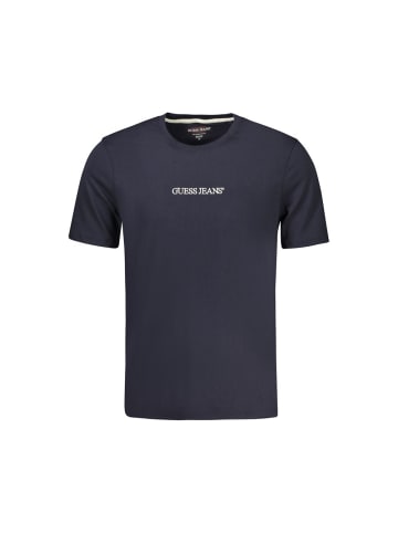 Guess Jeans Blaues Bio-Baumwoll-T-Shirt