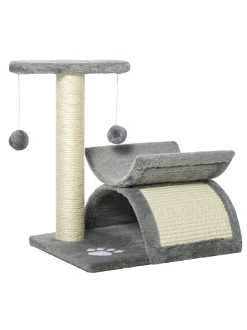 Pawhut Kratzbaum Hellgrau L40 x B30 x H43 cm