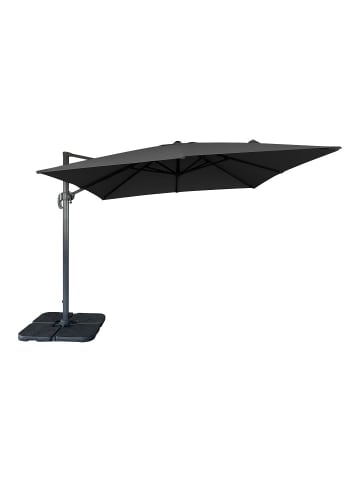 ebuy24 Hängeparasol Bea Schwarz 295 x 295 cm