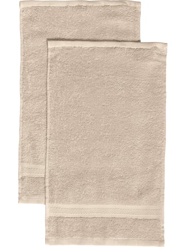 REDBEST Frottier Gästetuch 2er-Pack Chicago in beige