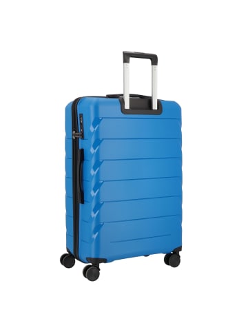 D&N Travel Line 4100 4 Rollen Trolley L 74 cm in blue