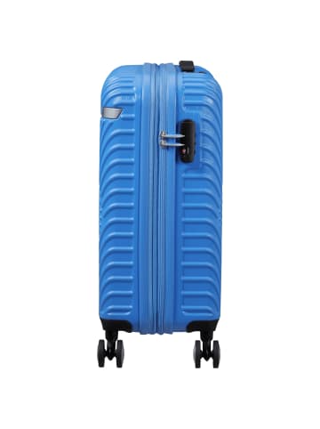 American Tourister Mickey Clouds - 4-Rollen-Kabinentrolley 55 cm erw. in Mickey Tranquil Blue