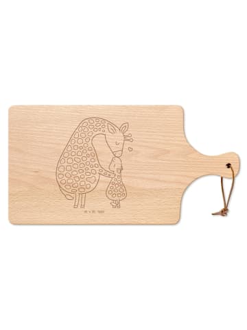 Mr. & Mrs. Panda servierbrett holz Giraffe Kind ohne Spruch in Transparent