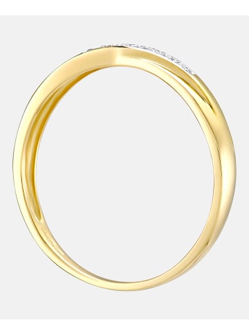 Diamant L'éternel Ehering aus 375 Gelbgold mit Diamant