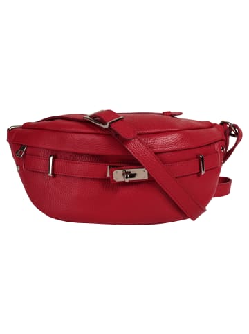 Samantha Look Gürteltasche echt Leder in rot