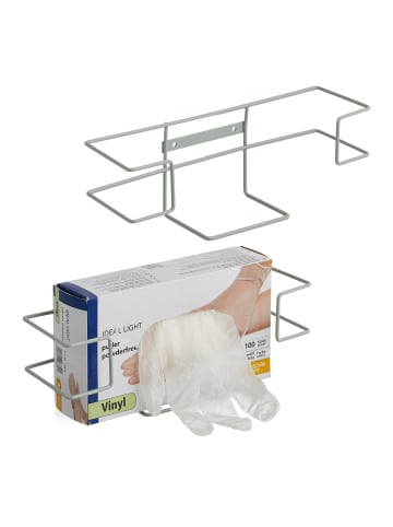 relaxdays 2 x Handschuhspender in Grau - (B)28 x (H)9,5 x (T)9,5 cm