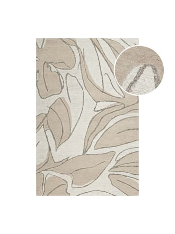 Wecon Home Kurzflorteppich Tunia in Beige/Creme meliert