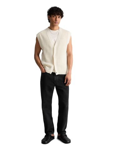 Marc O'Polo DENIM DfC Ärmellose Strickjacke relaxed in Creamy White