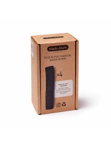 Black+Blum BLACK+BLUM | Aktivkohlefilter, CARACOL, schwarz, 4er Set