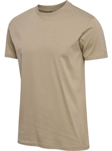 Hummel T-Shirt "Hmlactive Co Tee S/S" in Braun