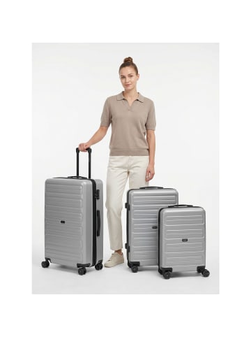 Redolz Essentials 08 3-SET 4 Rollen Kofferset 3-teilig in silver-colored 2