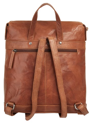 SPIKES & SPARROW Rucksack in cognac