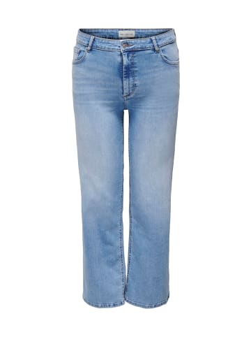 ONLY Carmakoma Curvy Wide Fit Jeans Plus Size Stretch Denim Hose in Hellblau