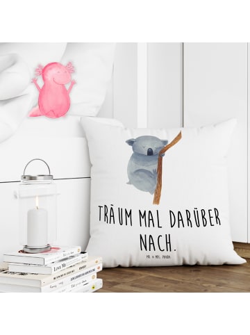Mr. & Mrs. Panda Couchkissen Koalabär mit Spruch in Weiß