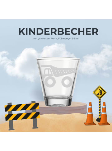 LUXENTU Kinderbecher Kipper in 215 ml in transparent