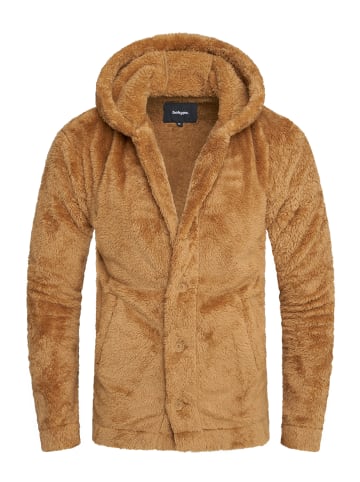 behype Cardigan HOOD in braun