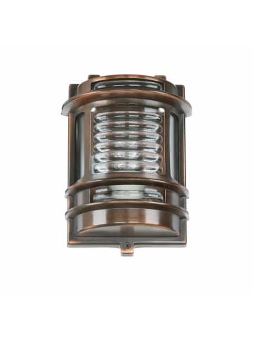 Licht-Erlebnisse Außen Wandlampe (B)16 x (H)22 cm in Kupfer Antik