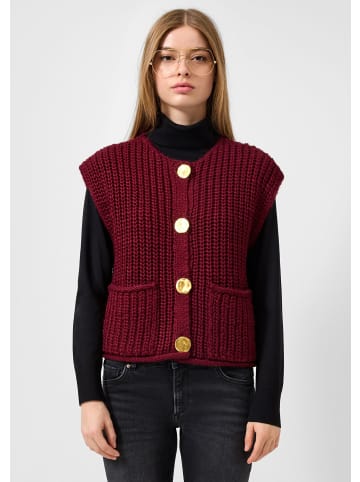 QS Strickjacke in 3900_bordeaux