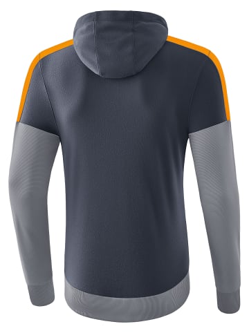 erima Squad Kapuzensweat in slate grey/monument grey/new orange