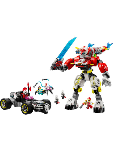 LEGO Dreamzzz 71497 Coopers Tiger-Mech und Zero's Hot Rod Auto