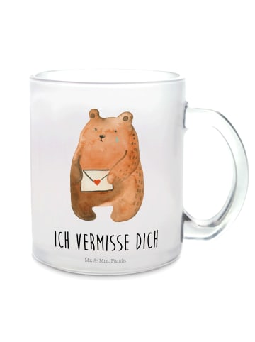 Mr. & Mrs. Panda Teetasse Bär Vermissen mit Spruch in Transparent