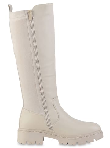 VAN HILL Klassische Stiefel Chelsea in Beige