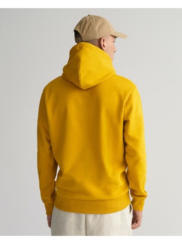 Gant Tonal Archive Shield Hoodie in Gelb