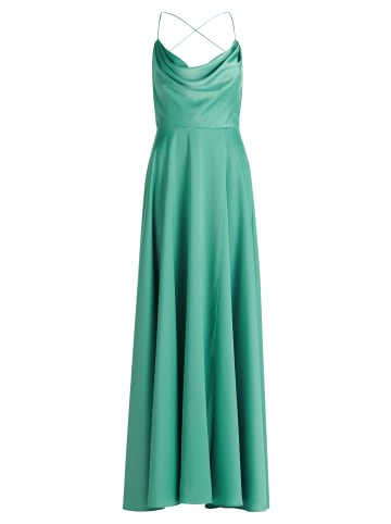 Vera Mont Abendkleid mit Wasserfallausschnitt in Light Green