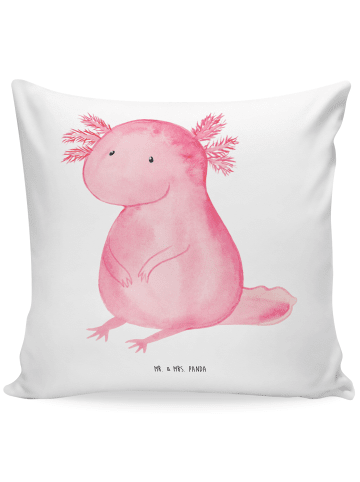 Mr. & Mrs. Panda Kopfkissen Axolotl Niedlich ohne Spruch in Weiß