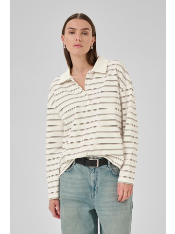 My Essential Wardrobe Langarm-Bluse AnnaMW Loose fit in Snow White Striped