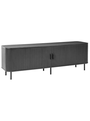 Beliani TV-Schrank BRADLEY in Schwarz - (W) 180 x (H) 58 x (L) 45 cm