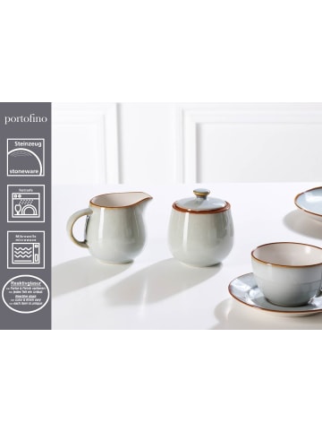 Ritzenhoff & Breker 2er Set Milch- & Zucker-Set Portofino in blau-grau