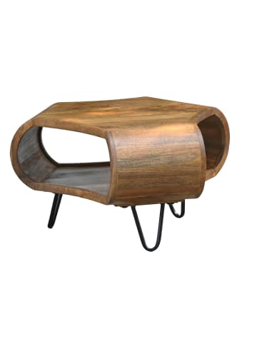 FineBuy Couchtisch in Braun / Mango / 60x60x39
