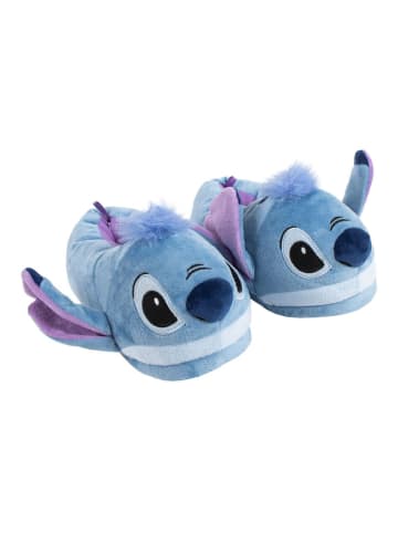 Disney Disney Stitch Pantoffeln – weiche Hausschuhe mit 3D-Kopf 38/39 in Blau