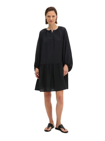 Marc O'Polo Crinkle-Kleid A-Shape in Deep Night Blue