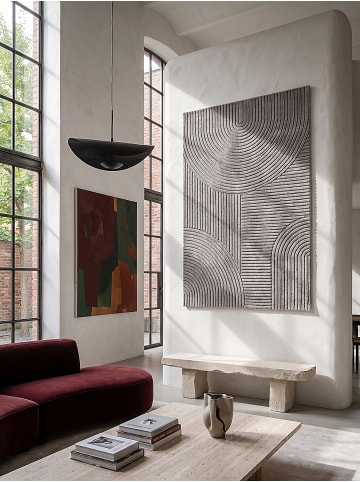 KADIMA DESIGN Teppich Kurzflor mit Jute-Rücken, dicht gewebt und pflegeleicht in Grau