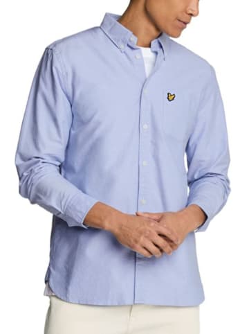 Lyle & Scott Langarmhemd in Mittelblau
