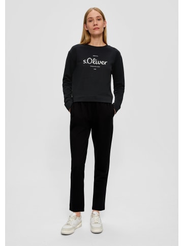 s.Oliver Sweatshirt langarm in Schwarz