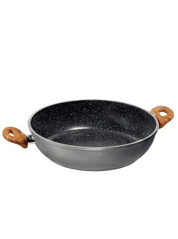 Stoneline Servierpfanne in 24 cm | Braun (Griff)