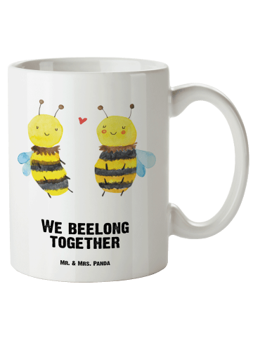 Mr. & Mrs. Panda XL Tasse Biene Verliebt mit Spruch in Weiß