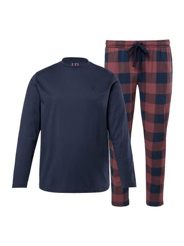 JP1880 Langer Schlafanzug in navy blau