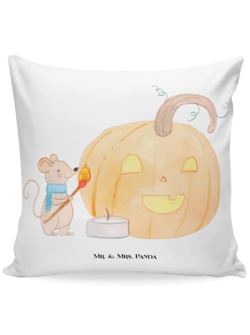 Mr. & Mrs. Panda Kopfkissen Kürbis Maus ohne Spruch in Weiß